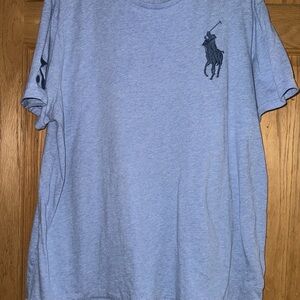 Polo Ralph Lauren Heather blue tshirt size XL large horse